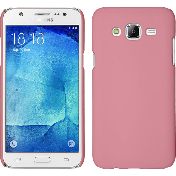 Hardcase für Samsung Galaxy J7 (2015 / J700) gummiert rosa