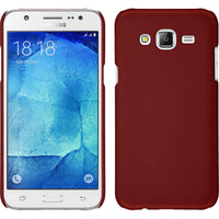 Hardcase für Samsung Galaxy J7 (2015 / J700) gummiert rot
