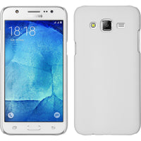 Hardcase für Samsung Galaxy J7 (2015 / J700) gummiert weiﬂ