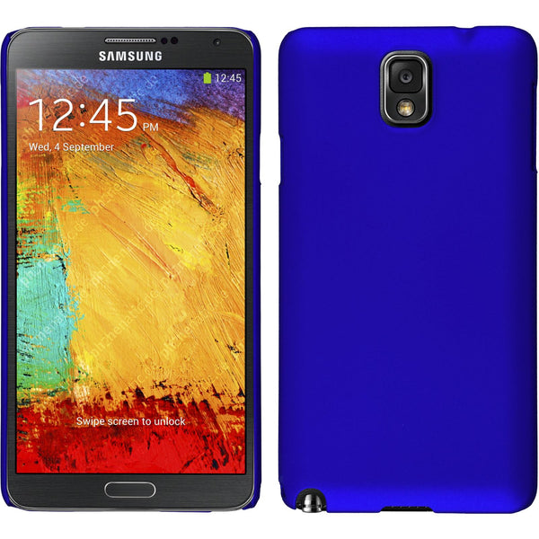 Hardcase für Samsung Galaxy Note 3 gummiert blau