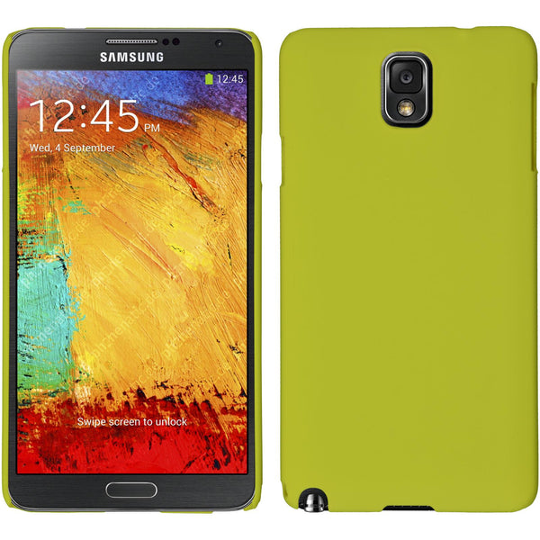 Hardcase für Samsung Galaxy Note 3 gummiert gelb