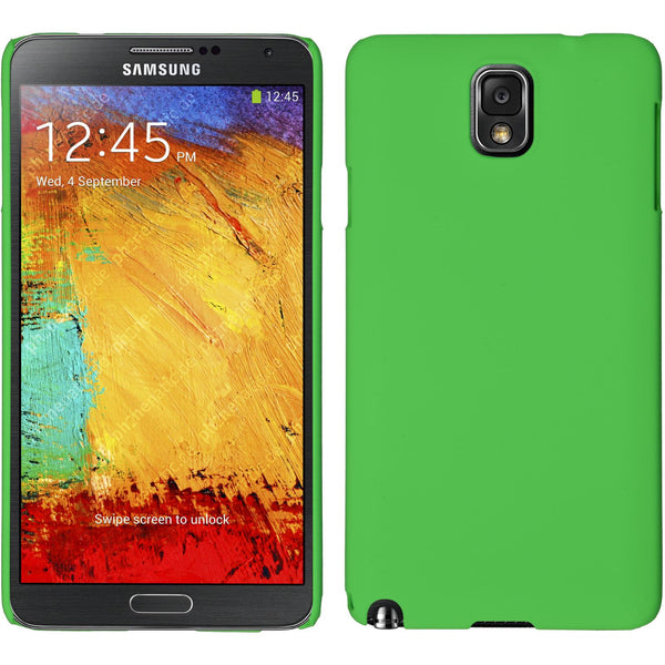 Hardcase für Samsung Galaxy Note 3 gummiert grün