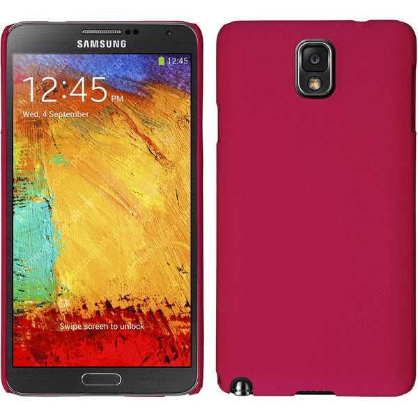 Hardcase für Samsung Galaxy Note 3 gummiert pink