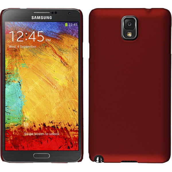 Hardcase für Samsung Galaxy Note 3 gummiert rot