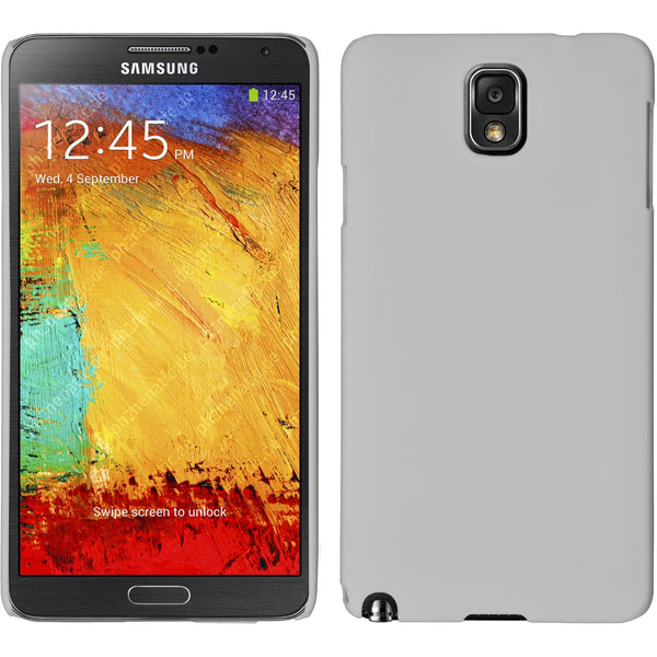 Hardcase für Samsung Galaxy Note 3 gummiert weiß
