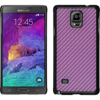 Hardcase für Samsung Galaxy Note 4 Carbonoptik pink