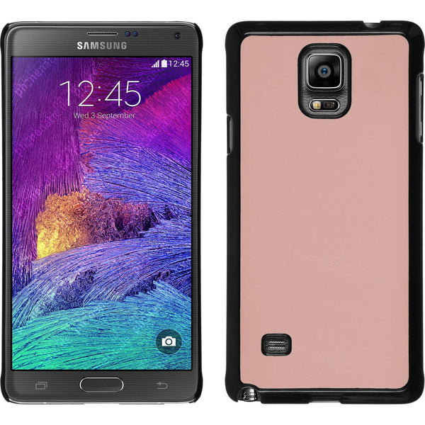 Hardcase für Samsung Galaxy Note 4 Lederoptik rosa