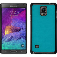 Hardcase für Samsung Galaxy Note 4 Lederoptik türkis