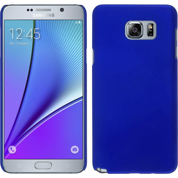 Hardcase für Samsung Galaxy Note 5 gummiert blau