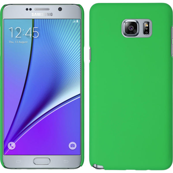 Hardcase für Samsung Galaxy Note 5 gummiert grün