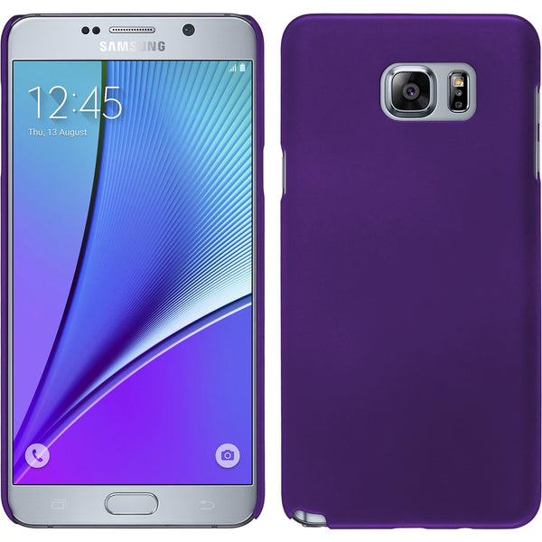 Hardcase für Samsung Galaxy Note 5 gummiert lila