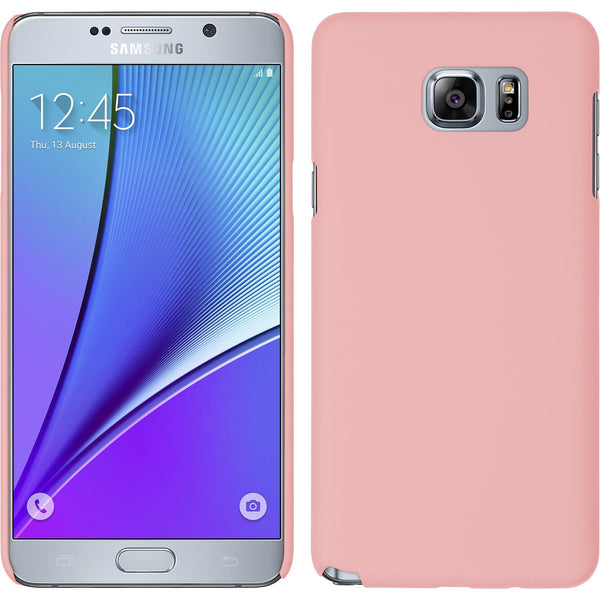 Hardcase für Samsung Galaxy Note 5 gummiert rosa