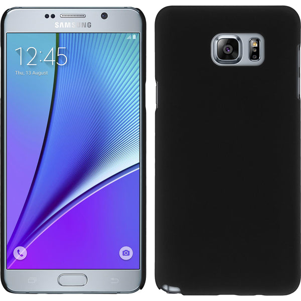 Hardcase für Samsung Galaxy Note 5 gummiert schwarz