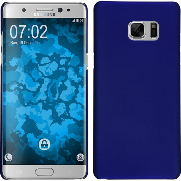 Hardcase für Samsung Galaxy Note FE gummiert blau