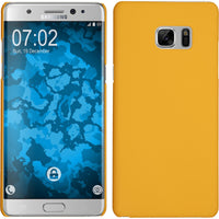 Hardcase für Samsung Galaxy Note FE gummiert gelb
