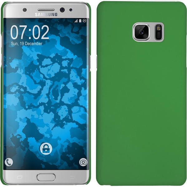 Hardcase für Samsung Galaxy Note FE gummiert grün