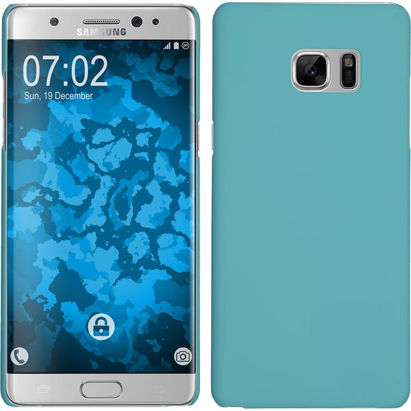 Hardcase für Samsung Galaxy Note FE gummiert hellblau
