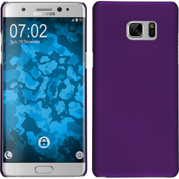 Hardcase für Samsung Galaxy Note FE gummiert lila