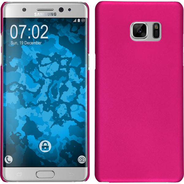 Hardcase für Samsung Galaxy Note FE gummiert pink