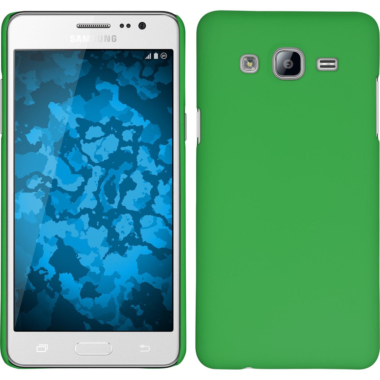Hardcase für Samsung Galaxy On5 gummiert grün