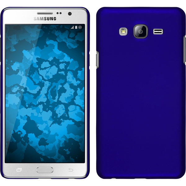 Hardcase für Samsung Galaxy On7 gummiert blau
