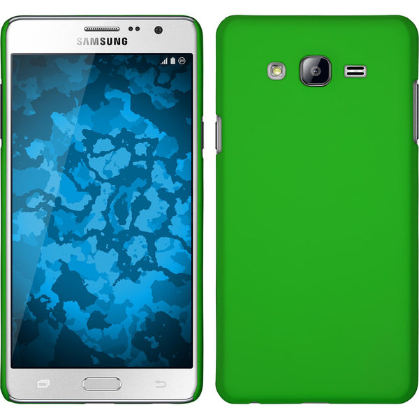 Hardcase für Samsung Galaxy On7 gummiert grün