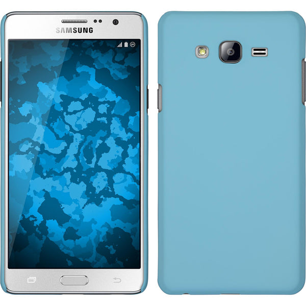 Hardcase für Samsung Galaxy On7 gummiert hellblau