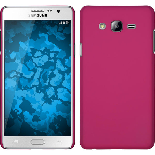 Hardcase für Samsung Galaxy On7 gummiert pink