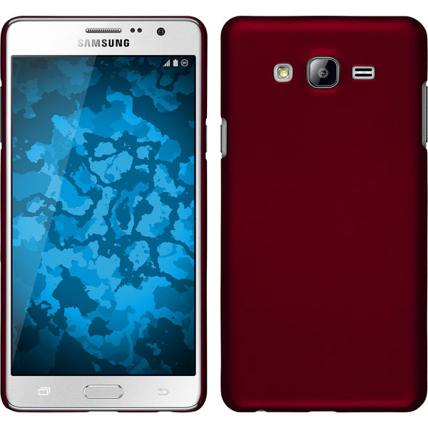 Hardcase für Samsung Galaxy On7 gummiert rot