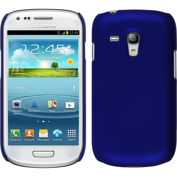 Hardcase für Samsung Galaxy S3 Mini gummiert blau