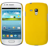 Hardcase für Samsung Galaxy S3 Mini gummiert gelb