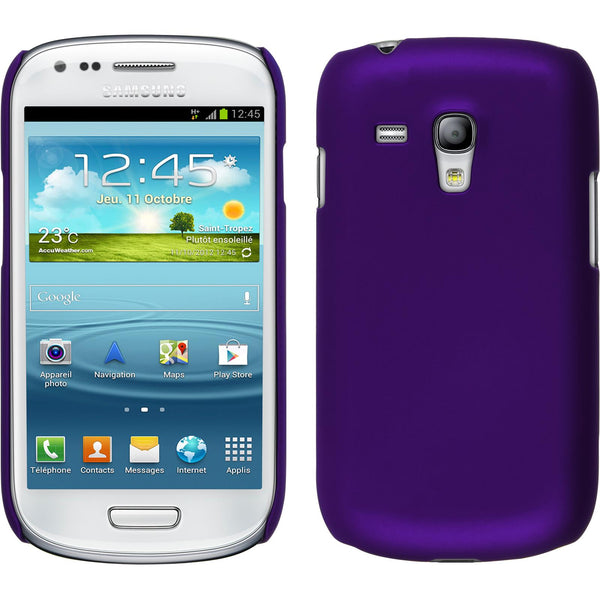 Hardcase für Samsung Galaxy S3 Mini gummiert lila