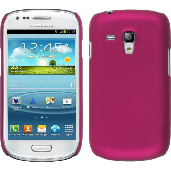 Hardcase für Samsung Galaxy S3 Mini gummiert pink