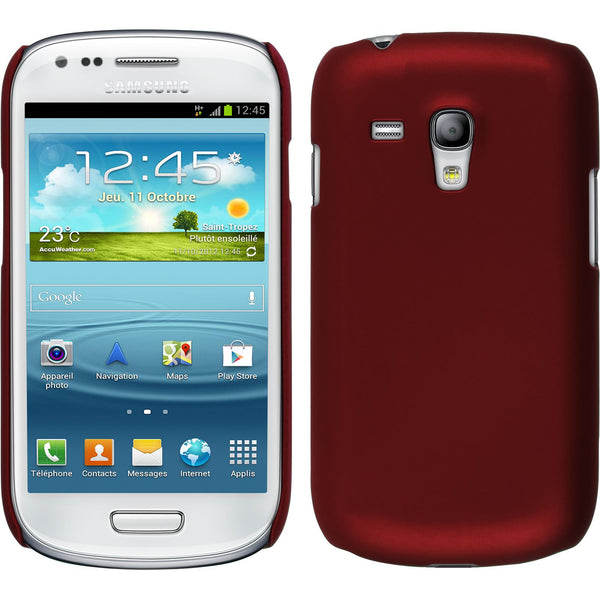 Hardcase für Samsung Galaxy S3 Mini gummiert rot