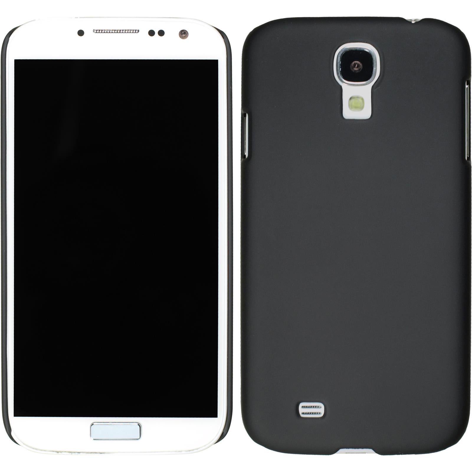 Hardcase für Samsung Galaxy S4 gummiert schwarz