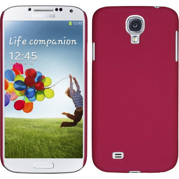 Hardcase für Samsung Galaxy S4 gummiert pink