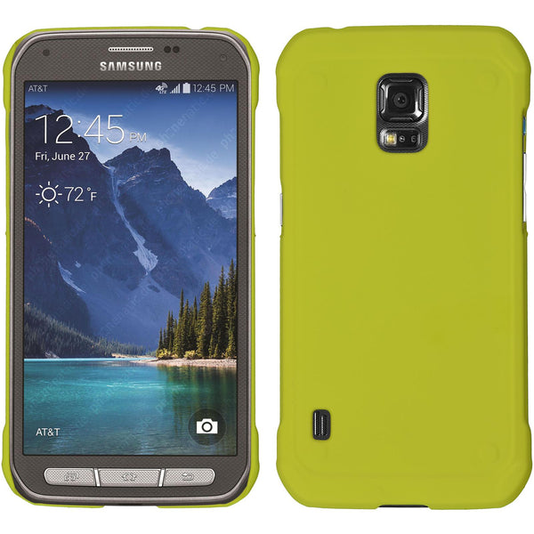 Hardcase für Samsung Galaxy S5 Active gummiert gelb