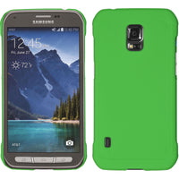 Hardcase für Samsung Galaxy S5 Active gummiert grün