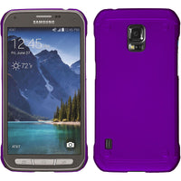Hardcase für Samsung Galaxy S5 Active gummiert lila