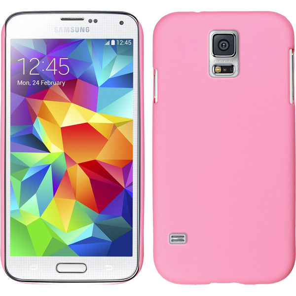 Hardcase für Samsung Galaxy S5 mini gummiert rosa