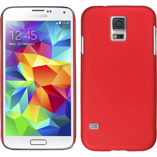 Hardcase für Samsung Galaxy S5 mini gummiert rot