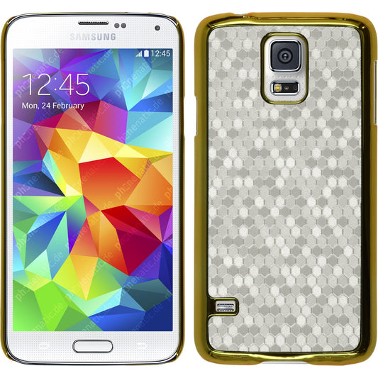 Hardcase für Samsung Galaxy S5 mini Hexagon weiﬂ