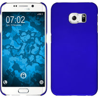 Hardcase für Samsung Galaxy S6 Edge gummiert blau