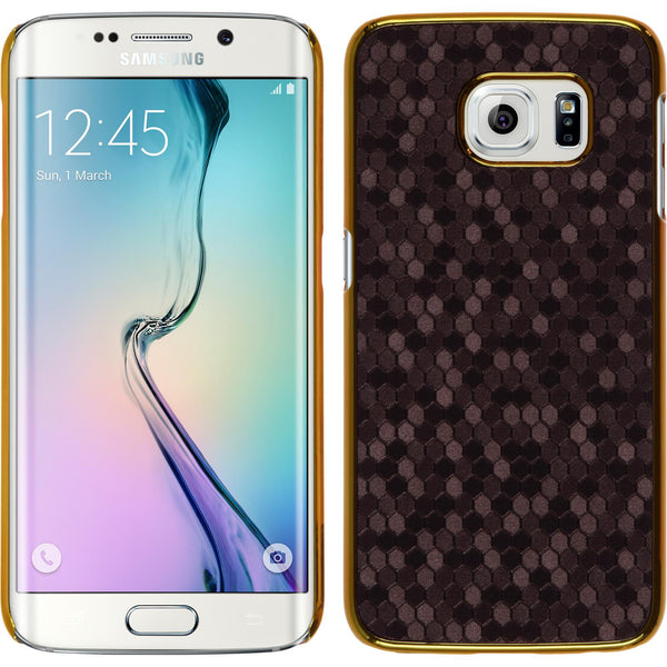 Hardcase für Samsung Galaxy S6 Edge Hexagon lila
