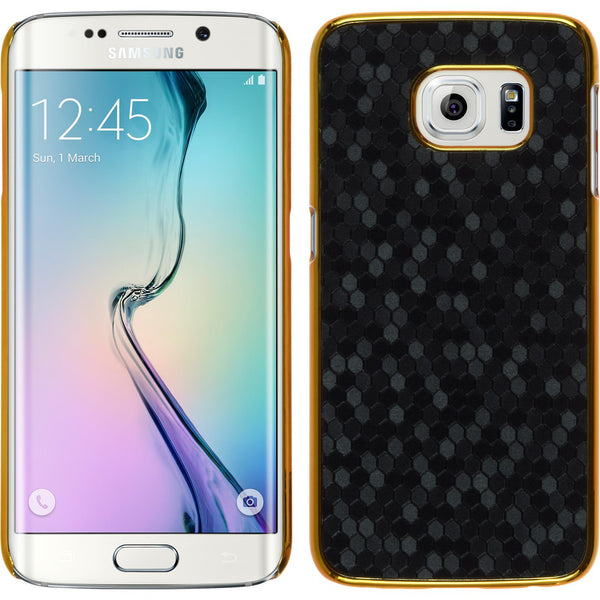 Hardcase für Samsung Galaxy S6 Edge Hexagon schwarz