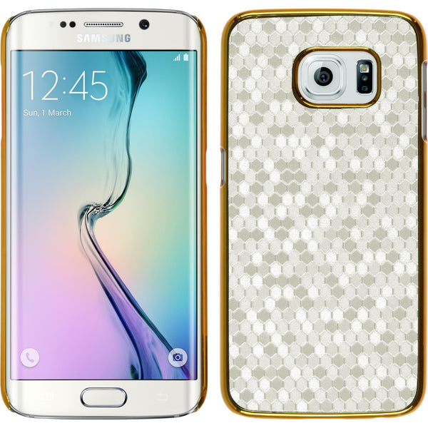 Hardcase für Samsung Galaxy S6 Edge Hexagon weiß