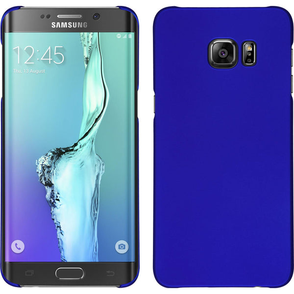 Hardcase für Samsung Galaxy S6 Edge Plus gummiert blau