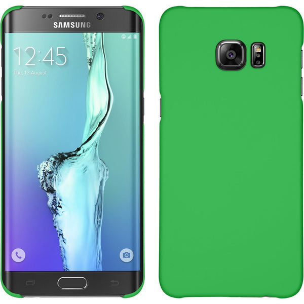 Hardcase für Samsung Galaxy S6 Edge Plus gummiert grün