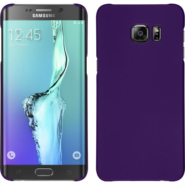 Hardcase für Samsung Galaxy S6 Edge Plus gummiert lila