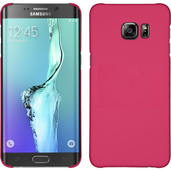 Hardcase für Samsung Galaxy S6 Edge Plus gummiert pink